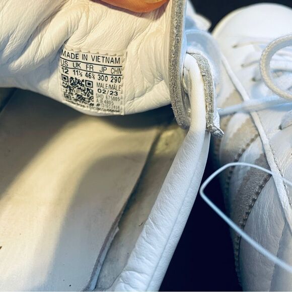 KITH Adidas Campus Leather White and Gold Sneakers mens size 12 US 46 2/3 EUR - Picture 6 of 8